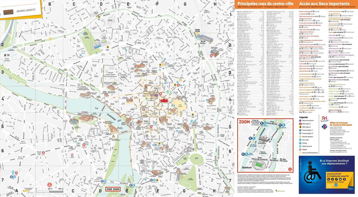 Toulouse bantayog mapa