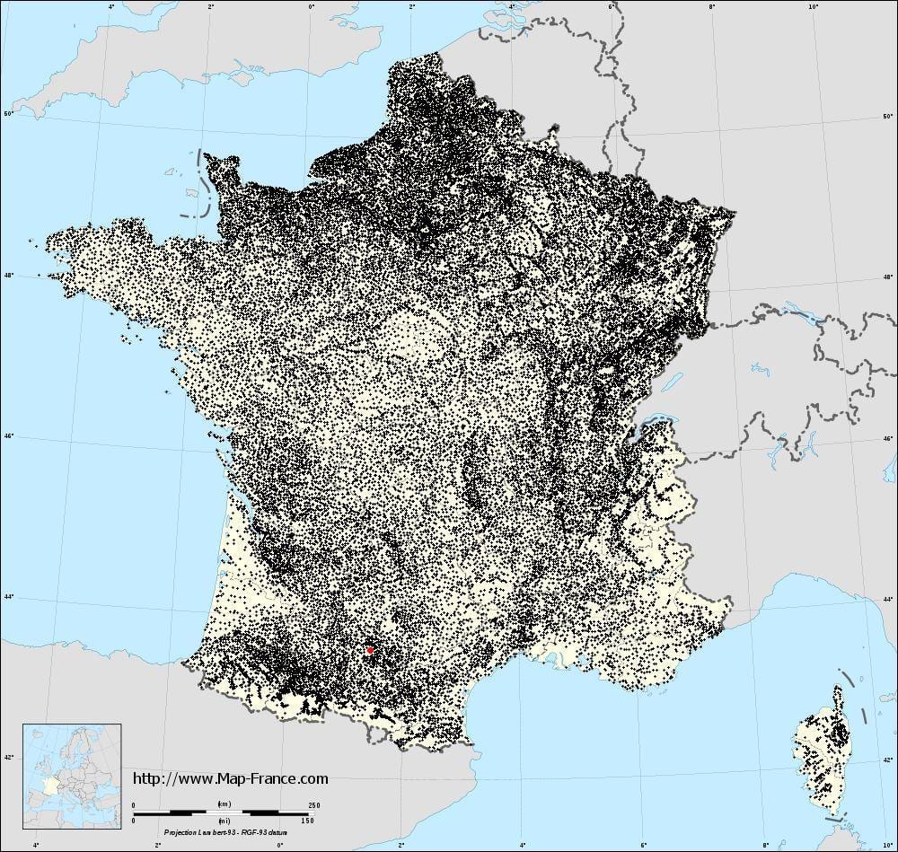 mapa Toulouse munisipyo