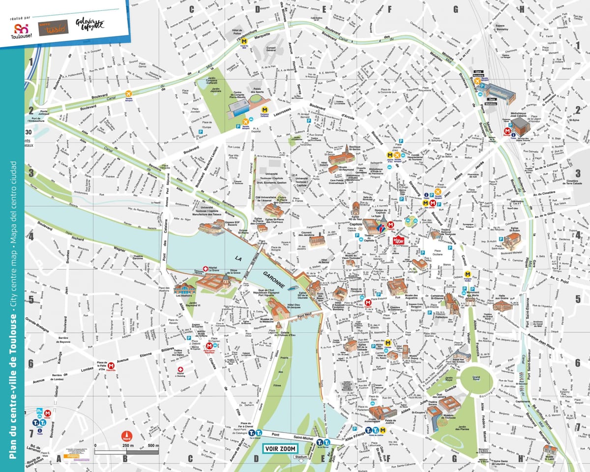 mapa ng Toulouse park
