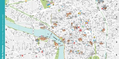 Mapa ng Toulouse